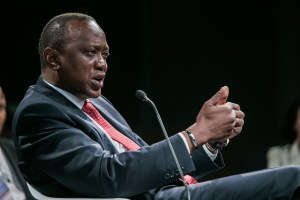 Uhuru Kenyatta, President of Kenya at the World Economic Forum on Africa 2013. 